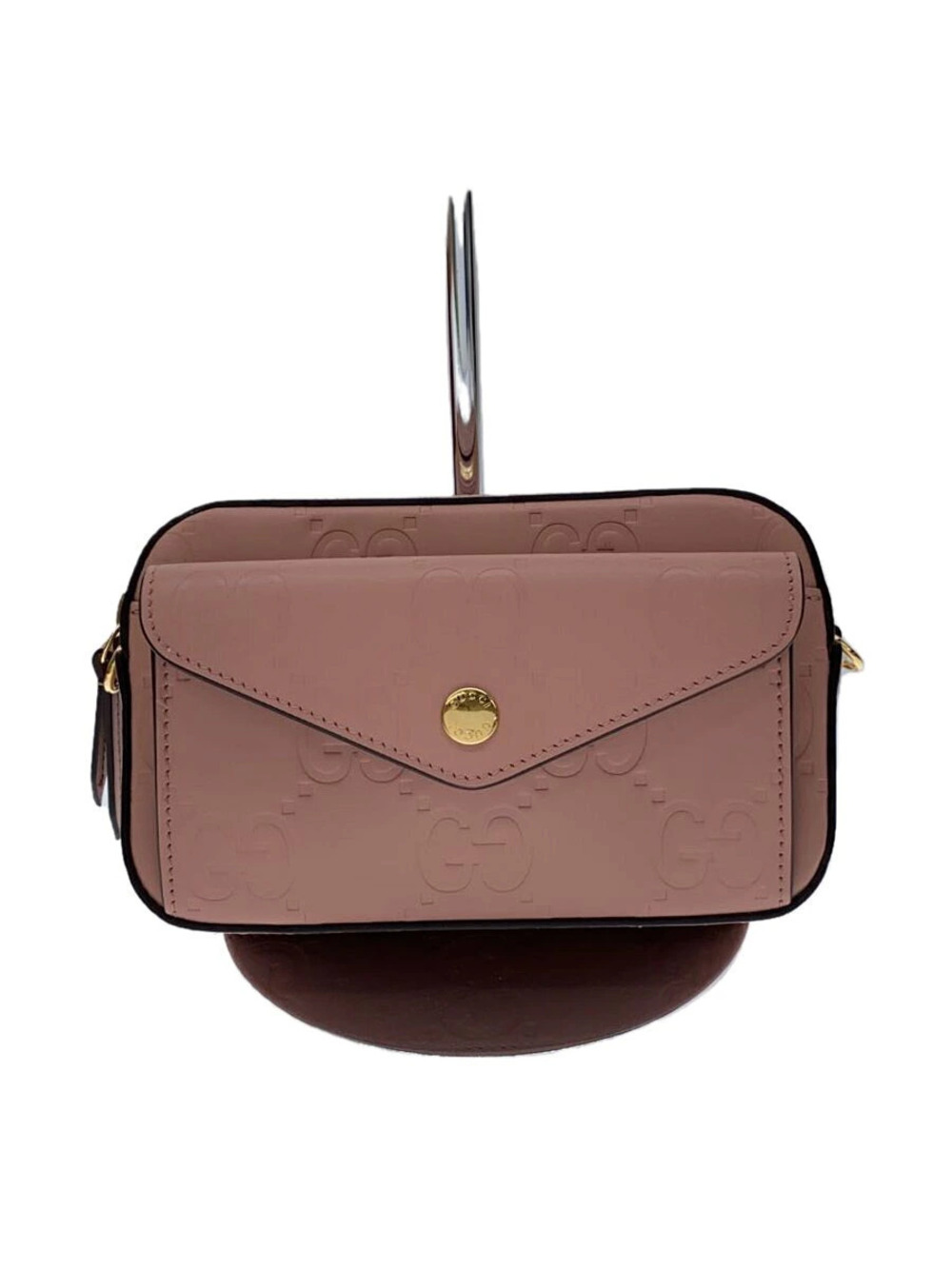 Gucci Jumbo GG embossed chain shoulder bag Leather Pink